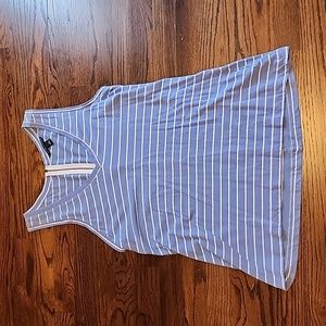 Banana Republic blue & white stripe tank